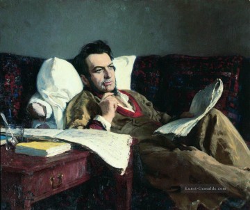Porträt des Komponisten Mikhail Glinka 1887 Ilya Repin Ölgemälde